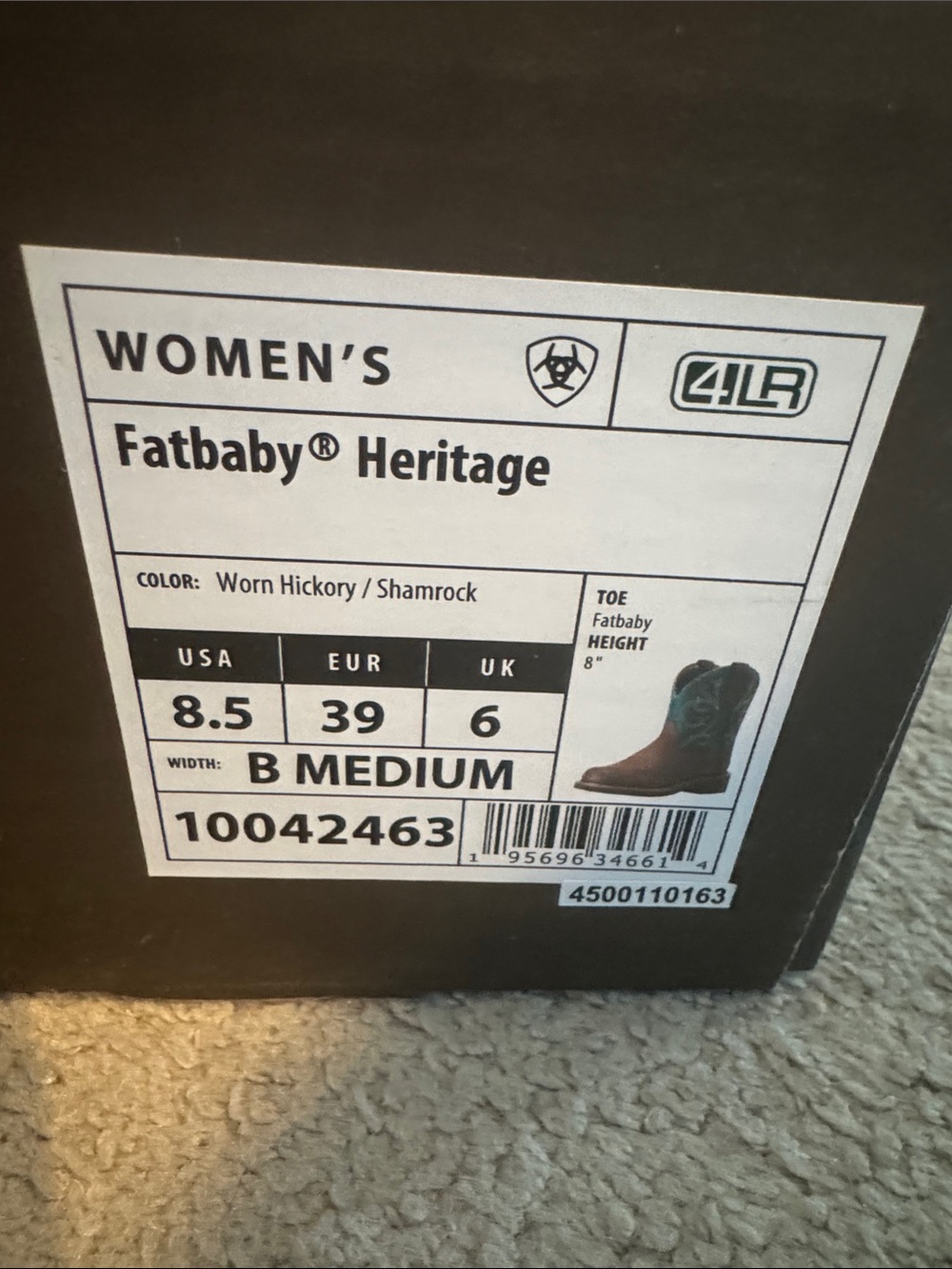 Ariat Brown and Teal Women’s 8.5 Western Boots - Picture 6 of 6